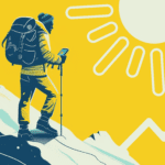 Man climbing mountain into sunrise Faith and Sex book review, porn recovery and real change